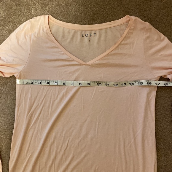 NWOT LOFT Pale Pink Long Sleeve Top - Picture 4 of 7
